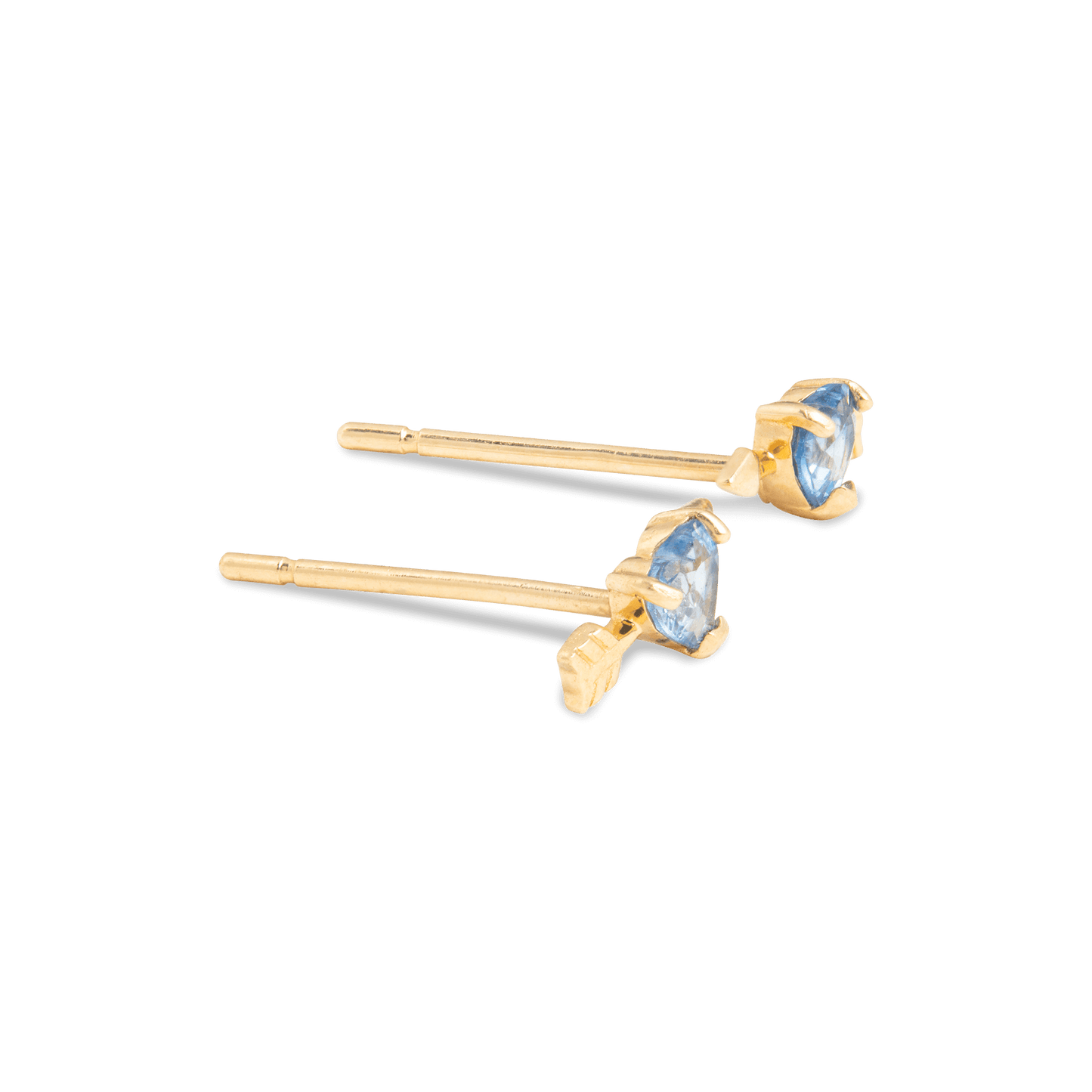 Blue Sapphire Stud Earrings for Everyday Wear