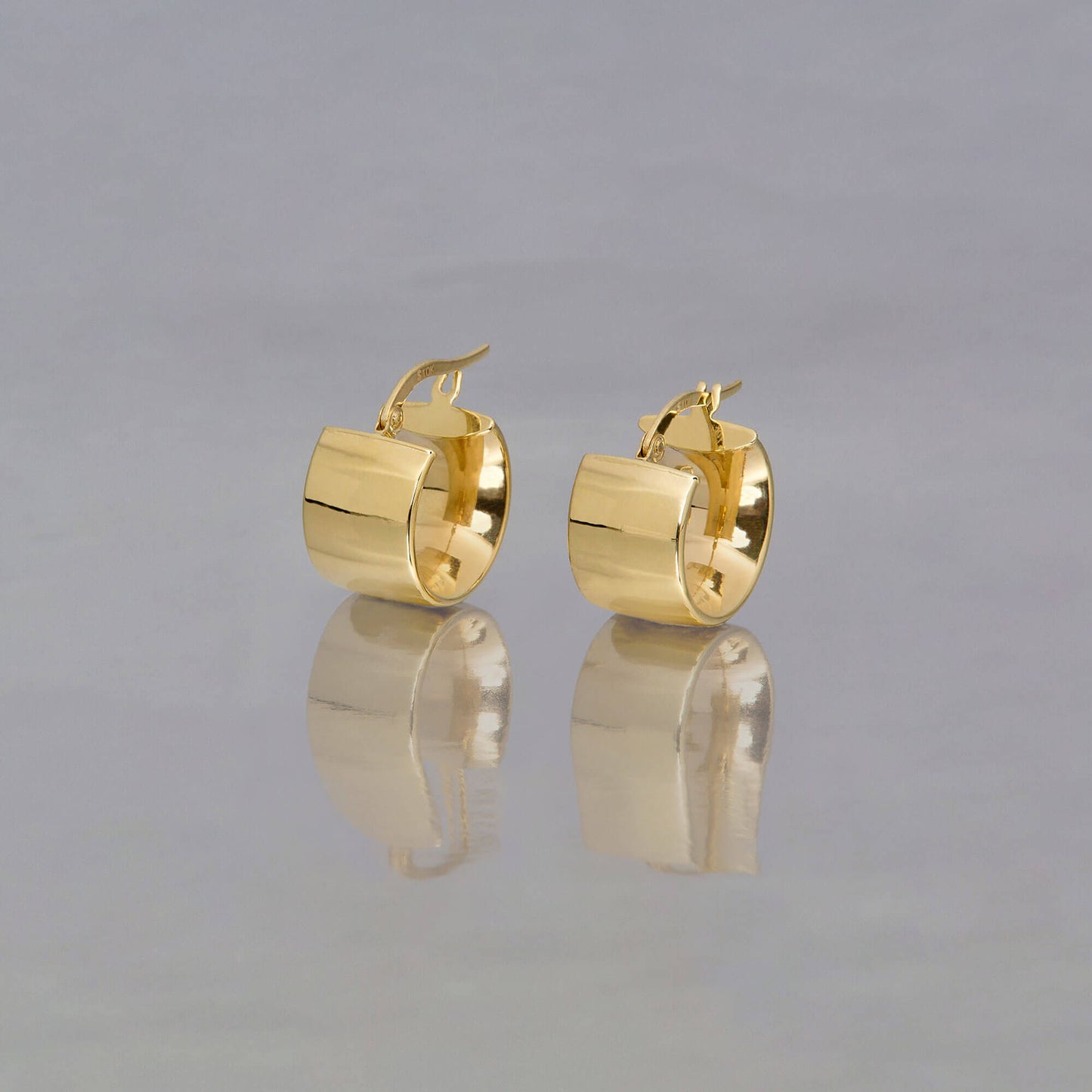 Bold Gold Glider Hoop Earrings