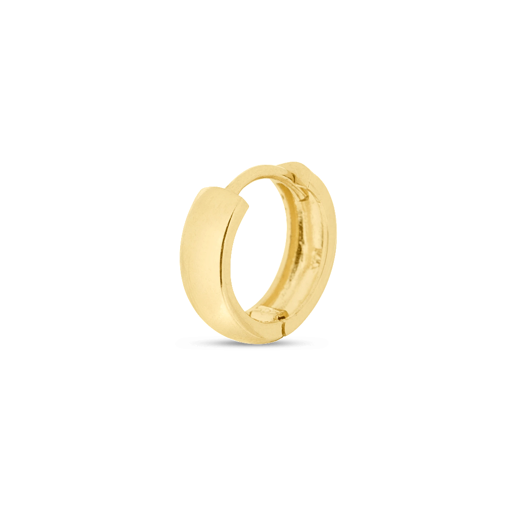 Bold Gold Huggie Hoop Earrings