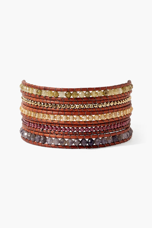 Multi Mix Wrap Bracelet in Terra Design