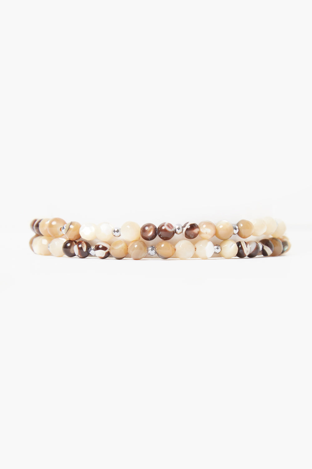 Natural Mix Wrap Bracelet in Minimalist Style