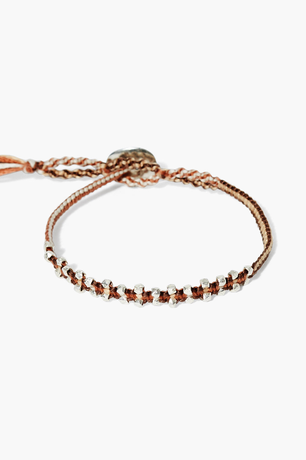 Brown Mixed Single Wrap Bracelet