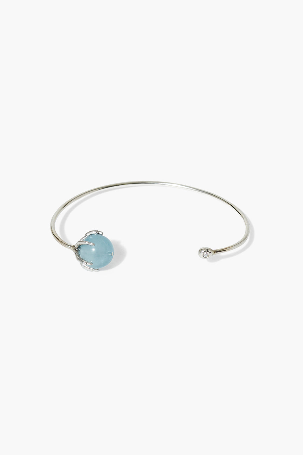 Aquamarine Cuff Bracelet in Elegant Design