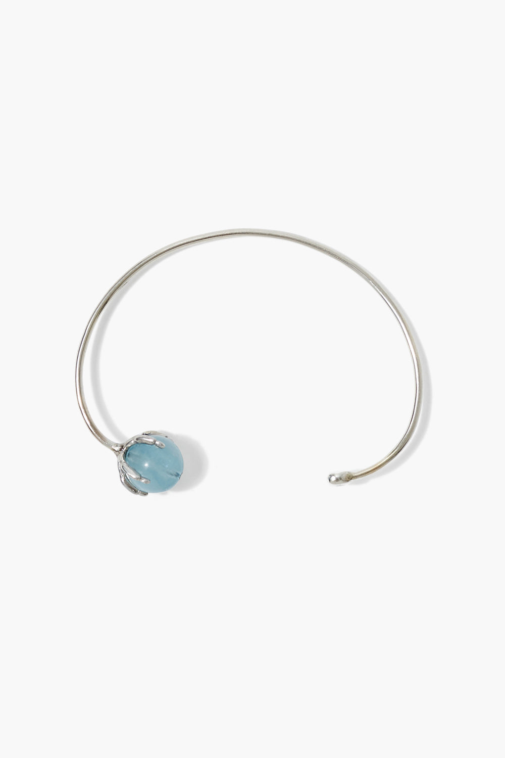 Aquamarine Cuff Bracelet in Elegant Design