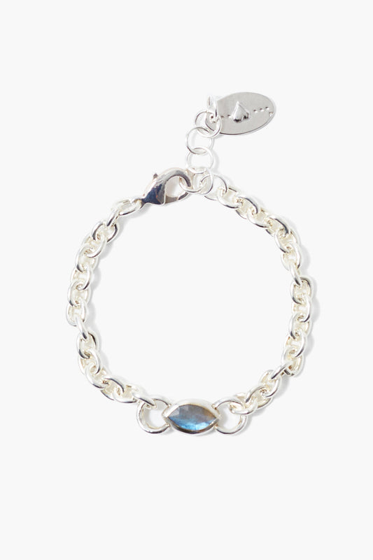 Labradorite Beaded Bracelet for Stylish Look