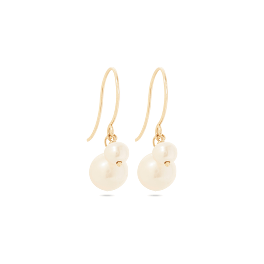 Pearl Hook Earrings in Stylish Design