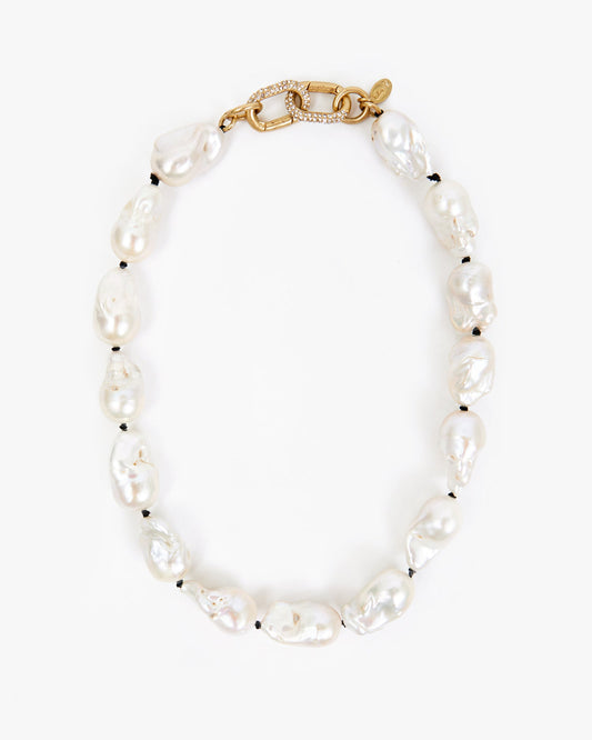 Bold Baroque Pearl Statement Necklace Design