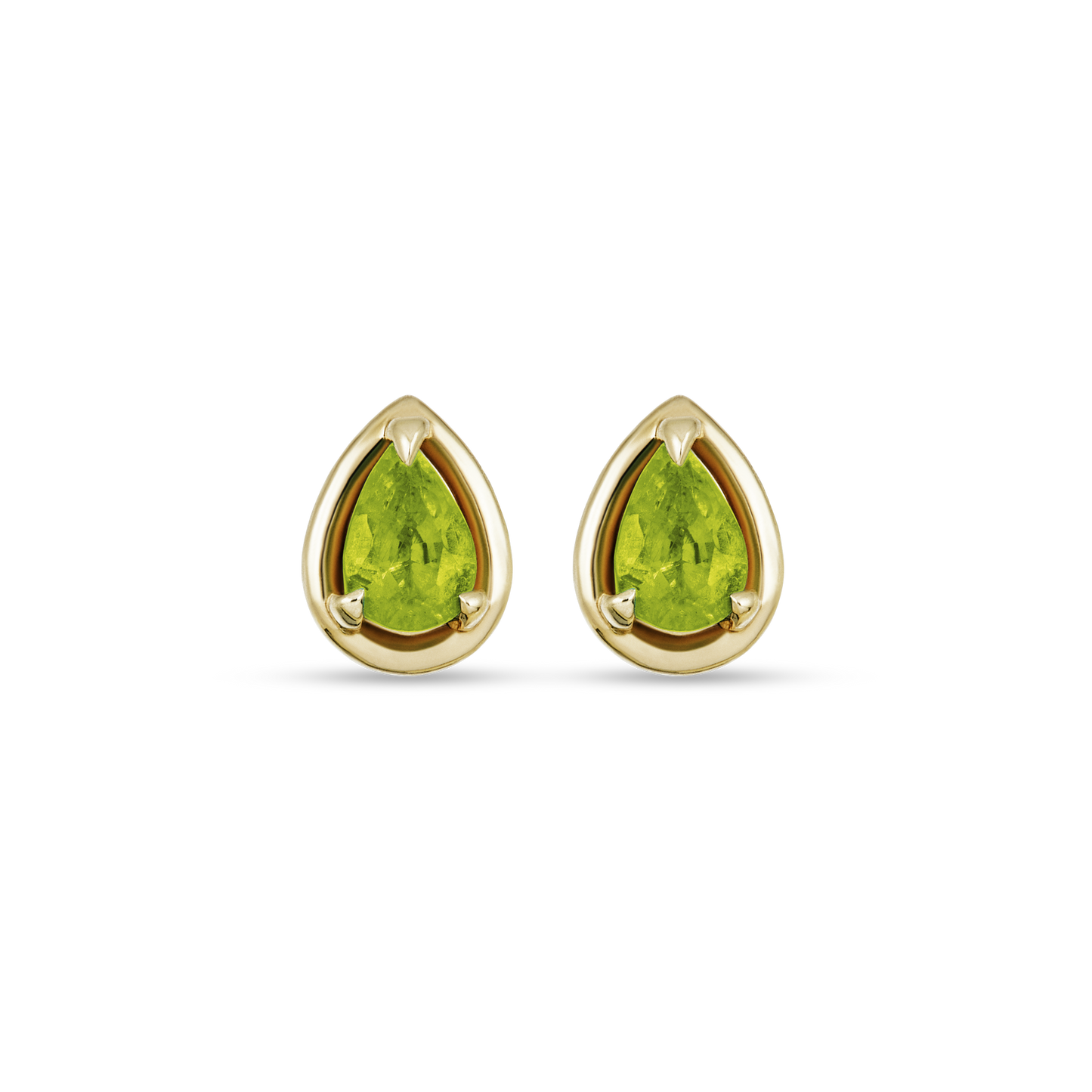 Pear Shaped Birthstone Stud Earrings