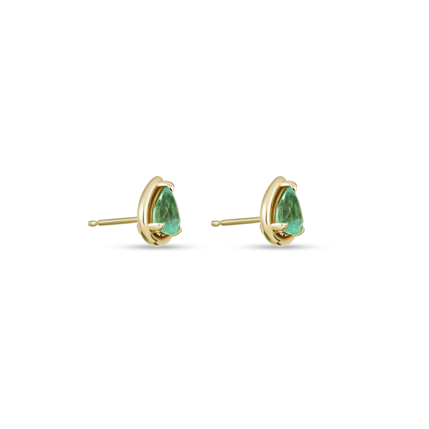 Pear Shaped Birthstone Stud Earrings