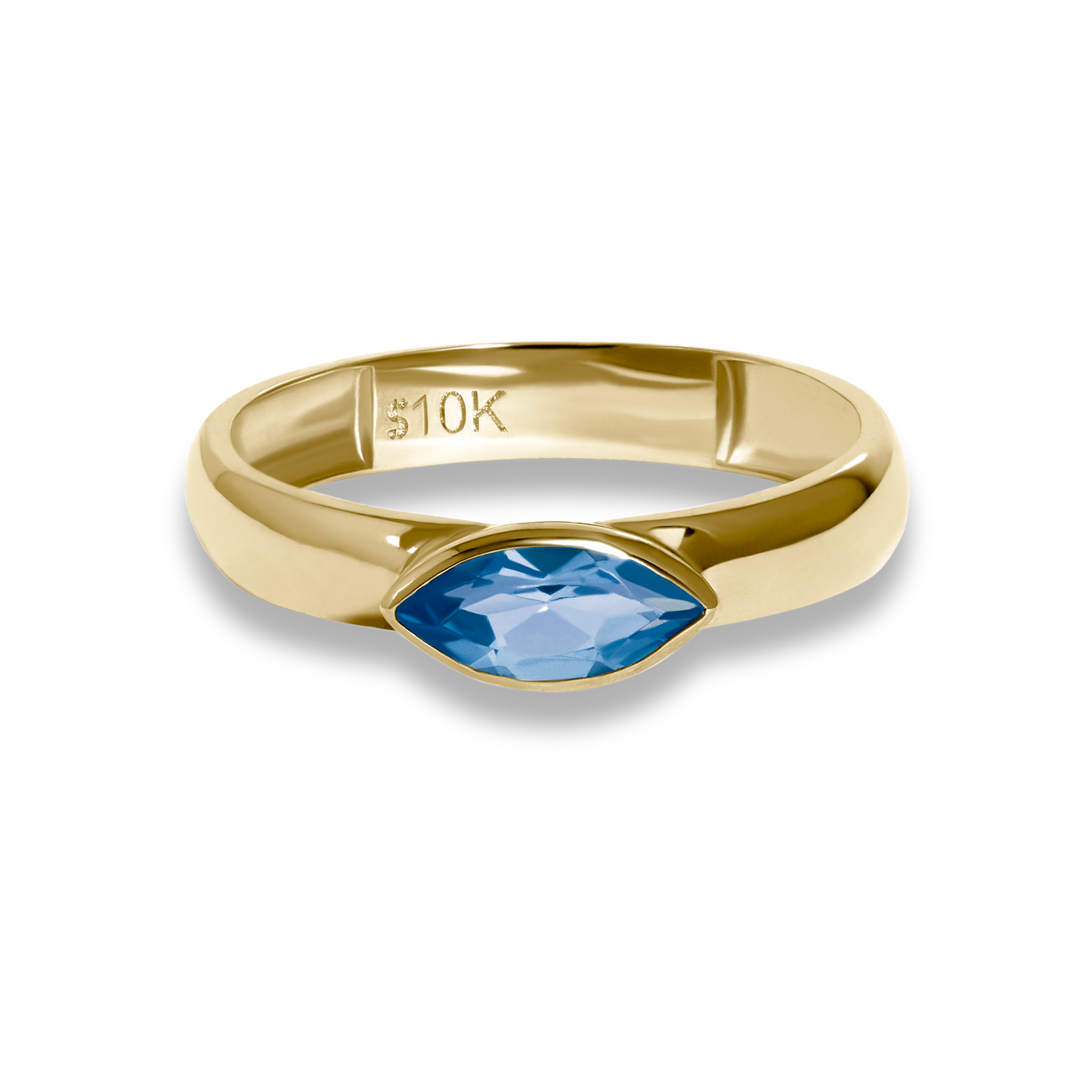 Elegant Gallant Blue Skies Ring