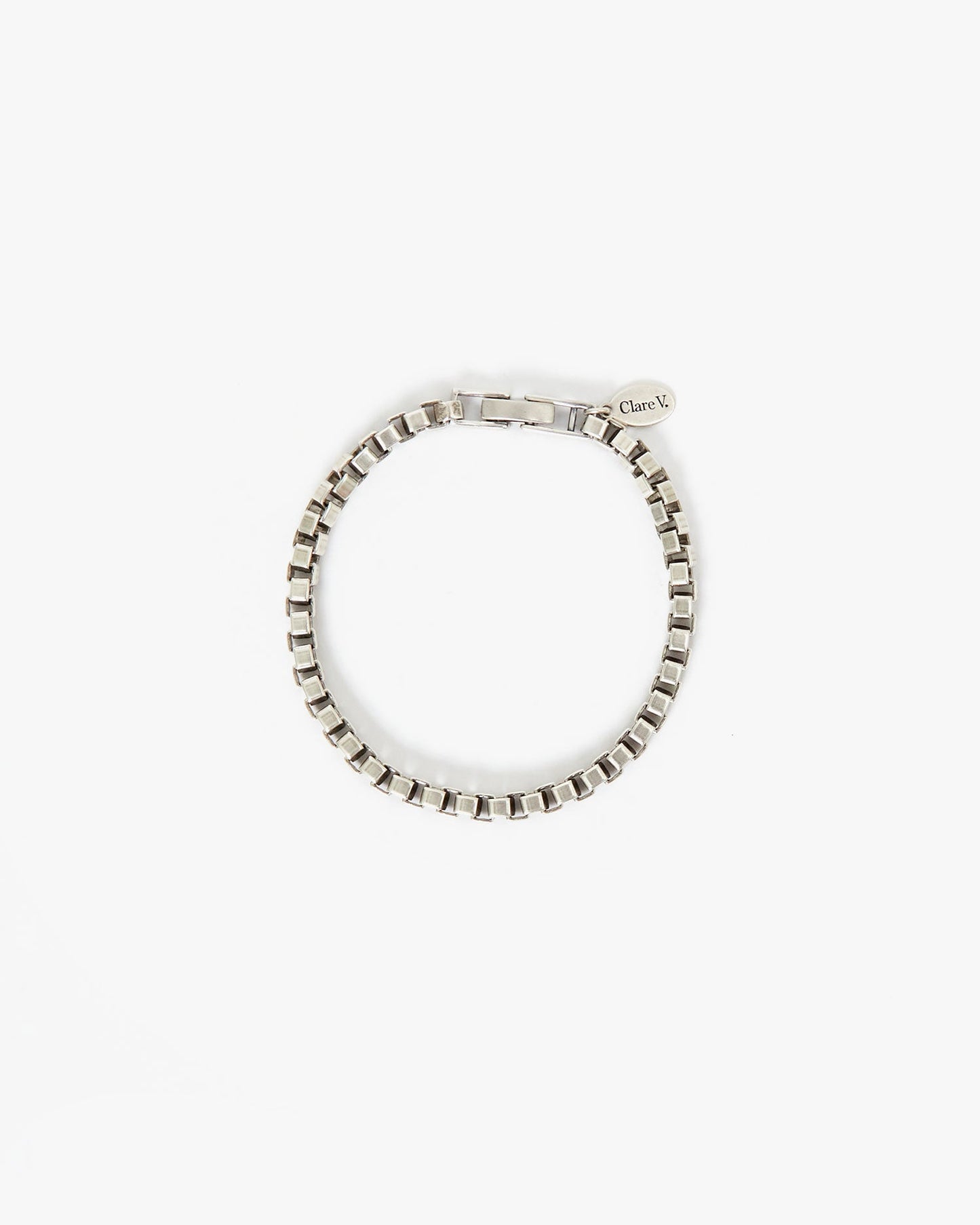 Silver Box Chain Bracelet for Everyday Wear