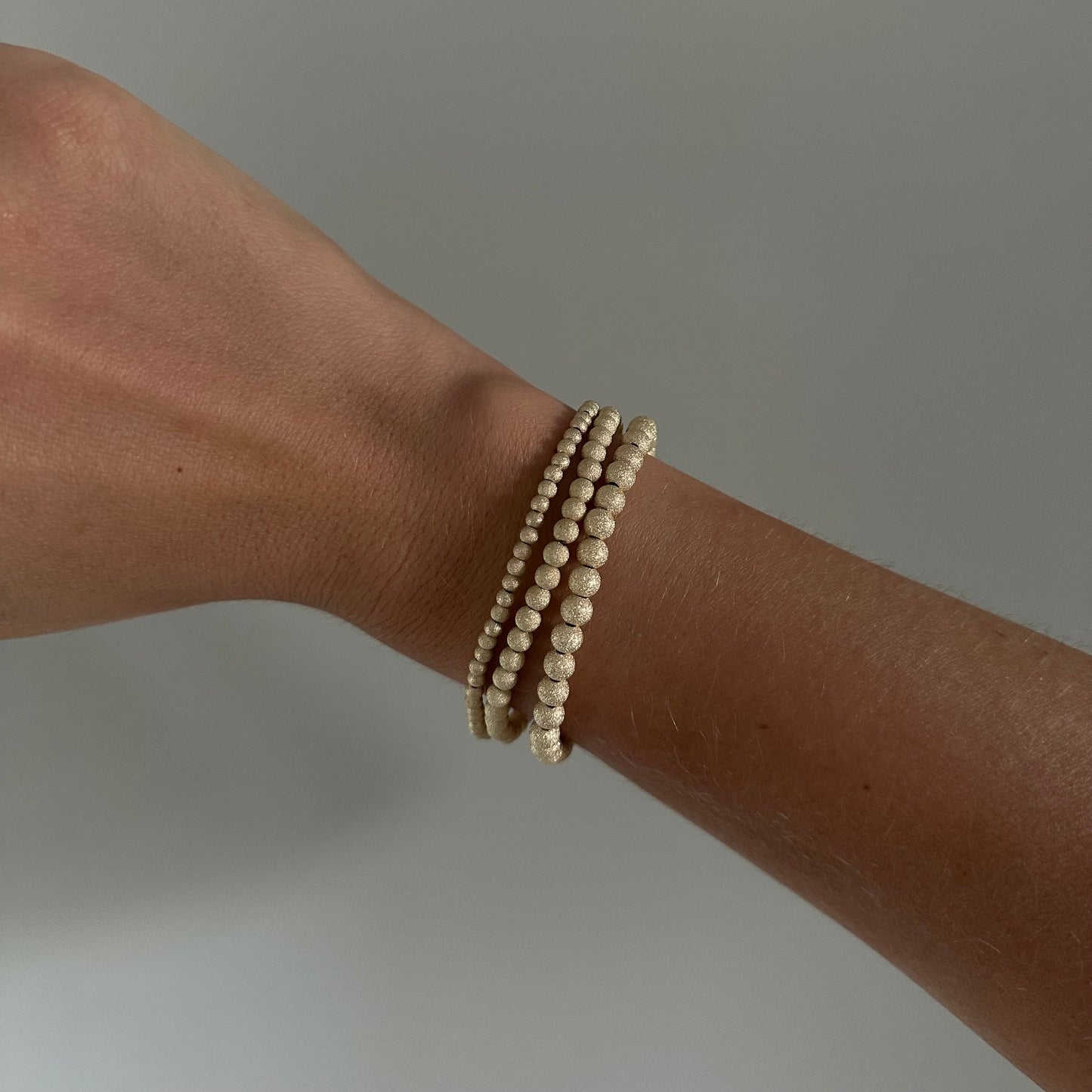 Triple Stack Stardust Bracelet in Three Sizes