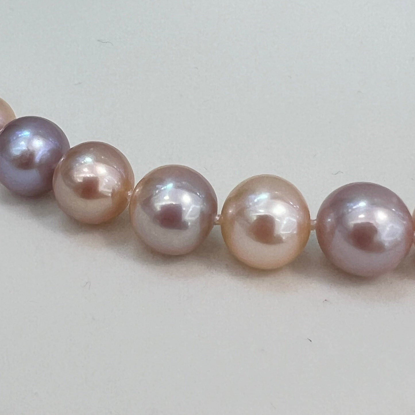 Multicolor Freshwater Pearl Strand Necklace 10-11mm