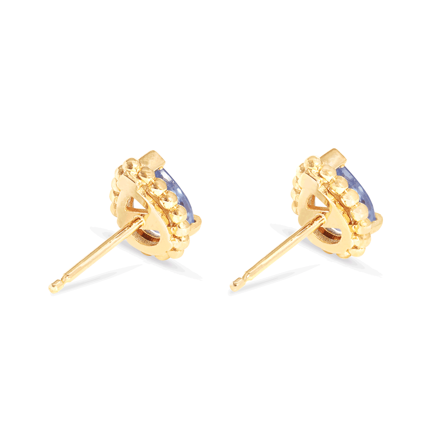 Sapphire Stud Earrings in Candy Color Design