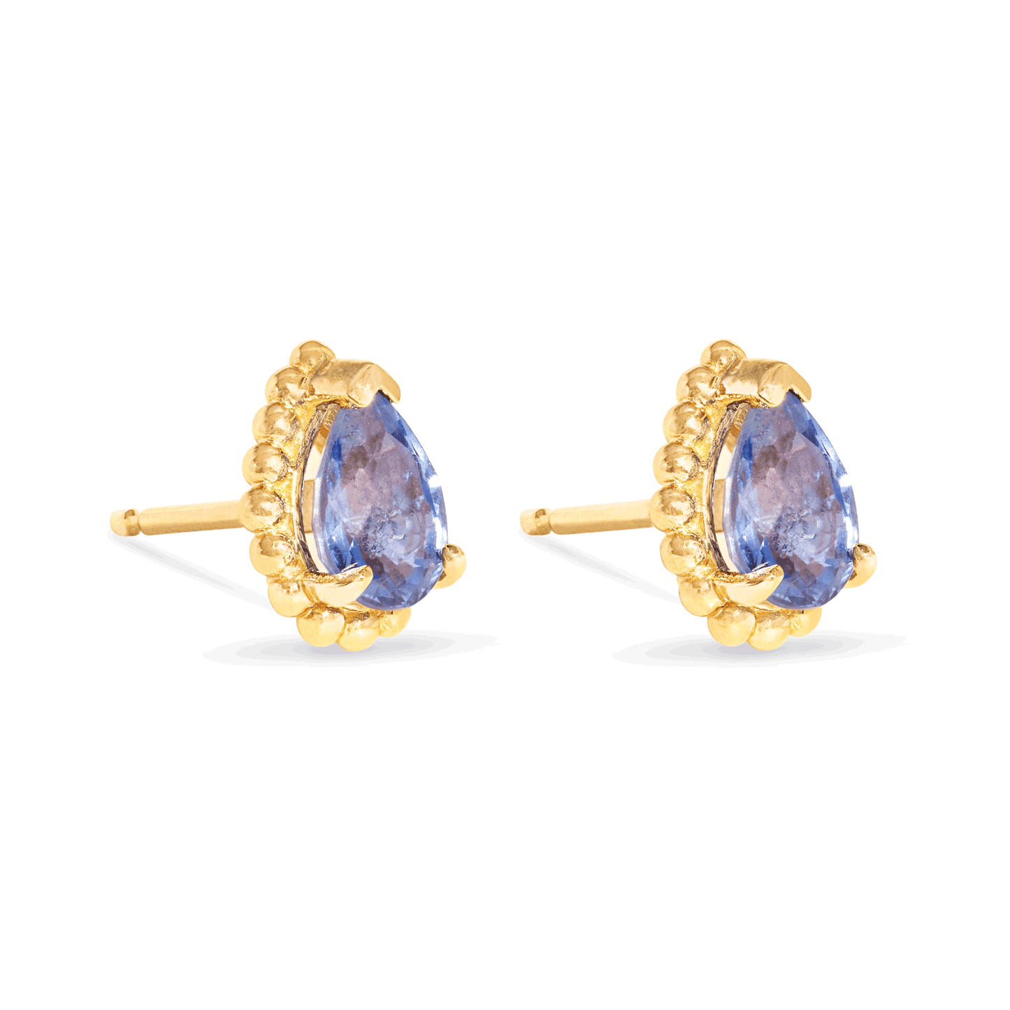 Sapphire Stud Earrings in Candy Color Design