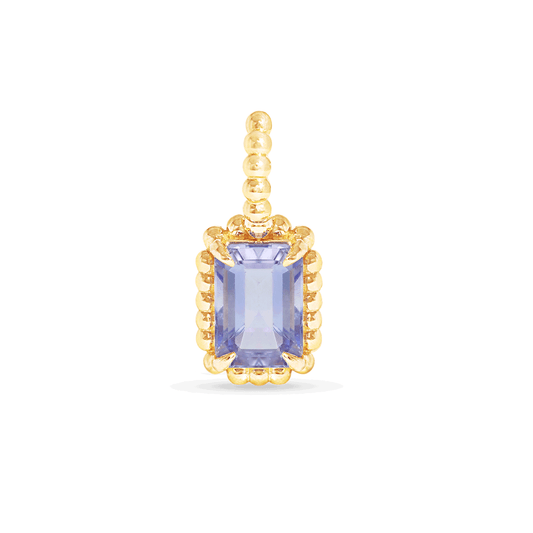 Tanzanite Charm in Colorful Candy Design