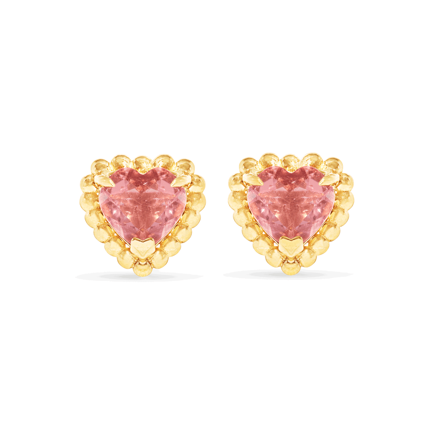 Colorful Tourmaline Stud Earrings