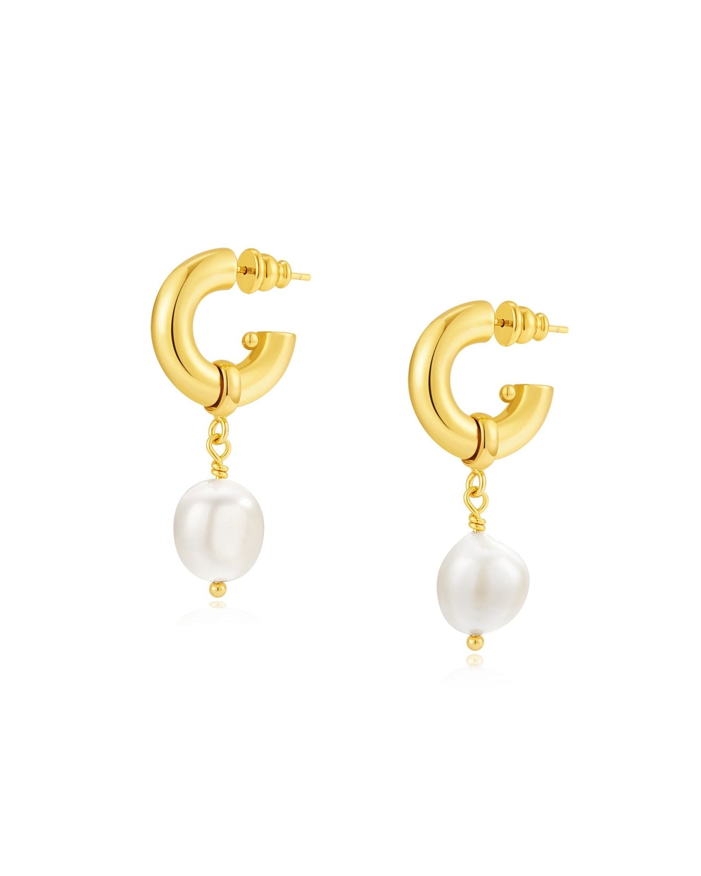 Elegant Pearl Drop Earrings Design 1