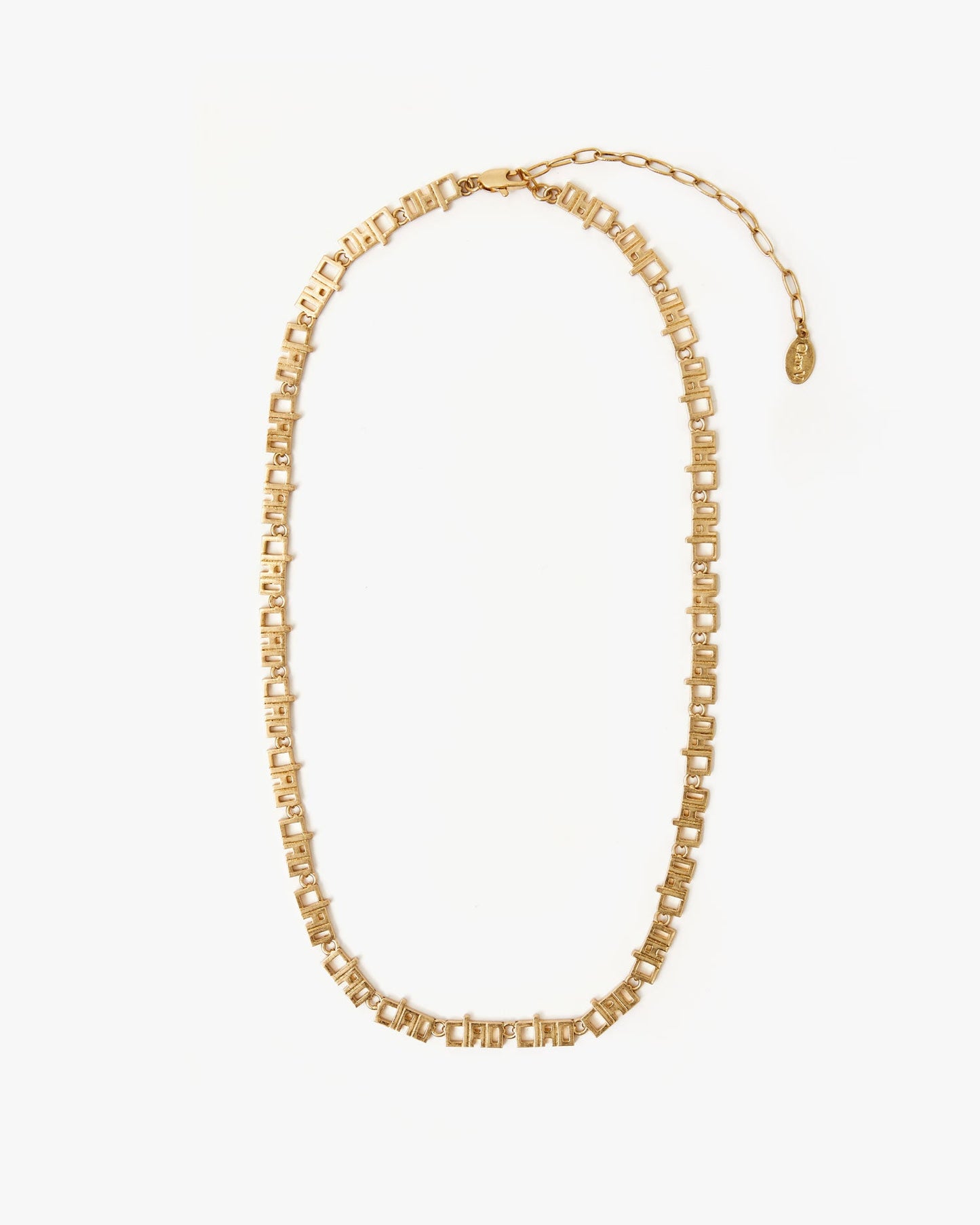 Stylish Chain Necklace in Silver Material