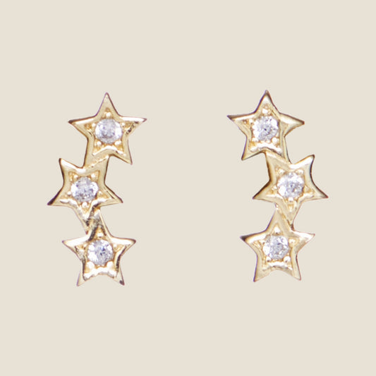 Celestial Stud Earrings in Unique Design