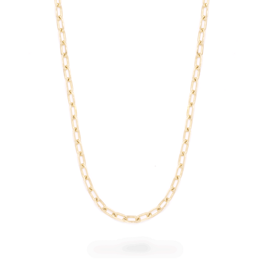 Elegant Dainty Paperclip Necklace in 24 Inches