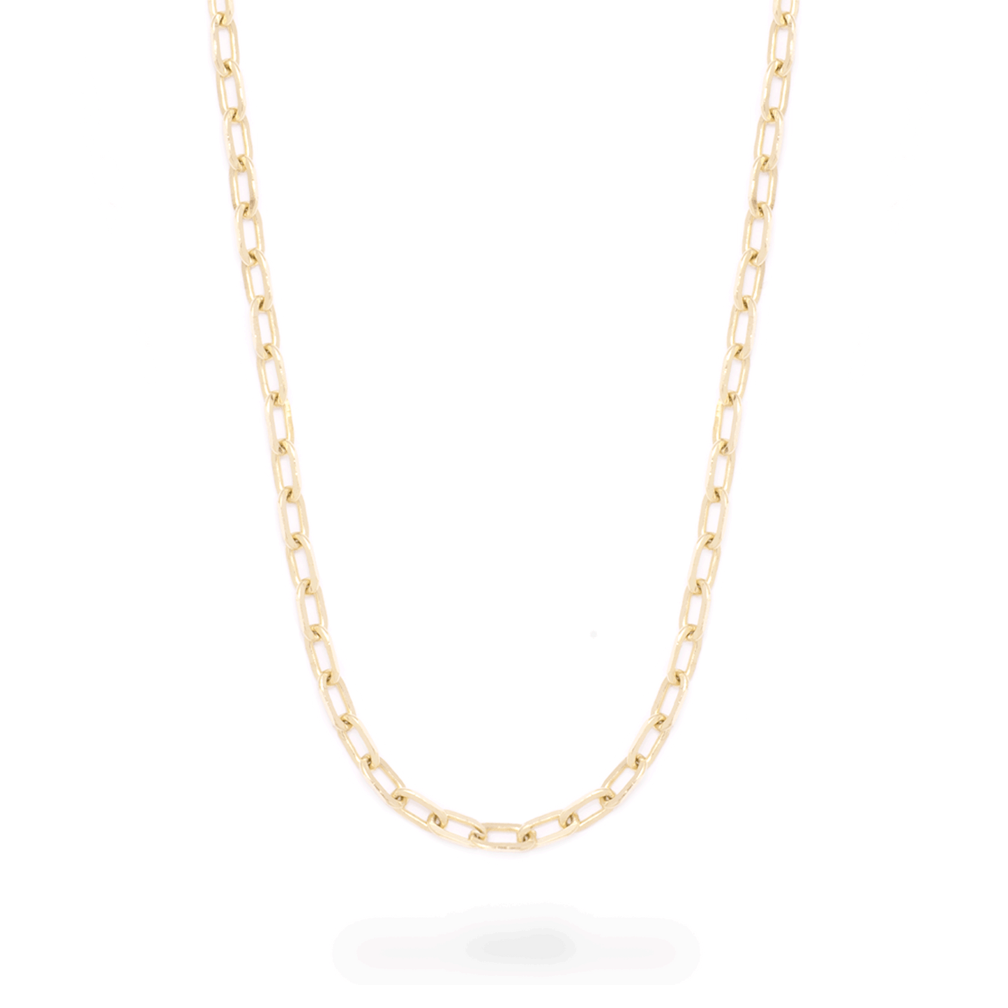 Elegant Dainty Paperclip Necklace in 24 Inches