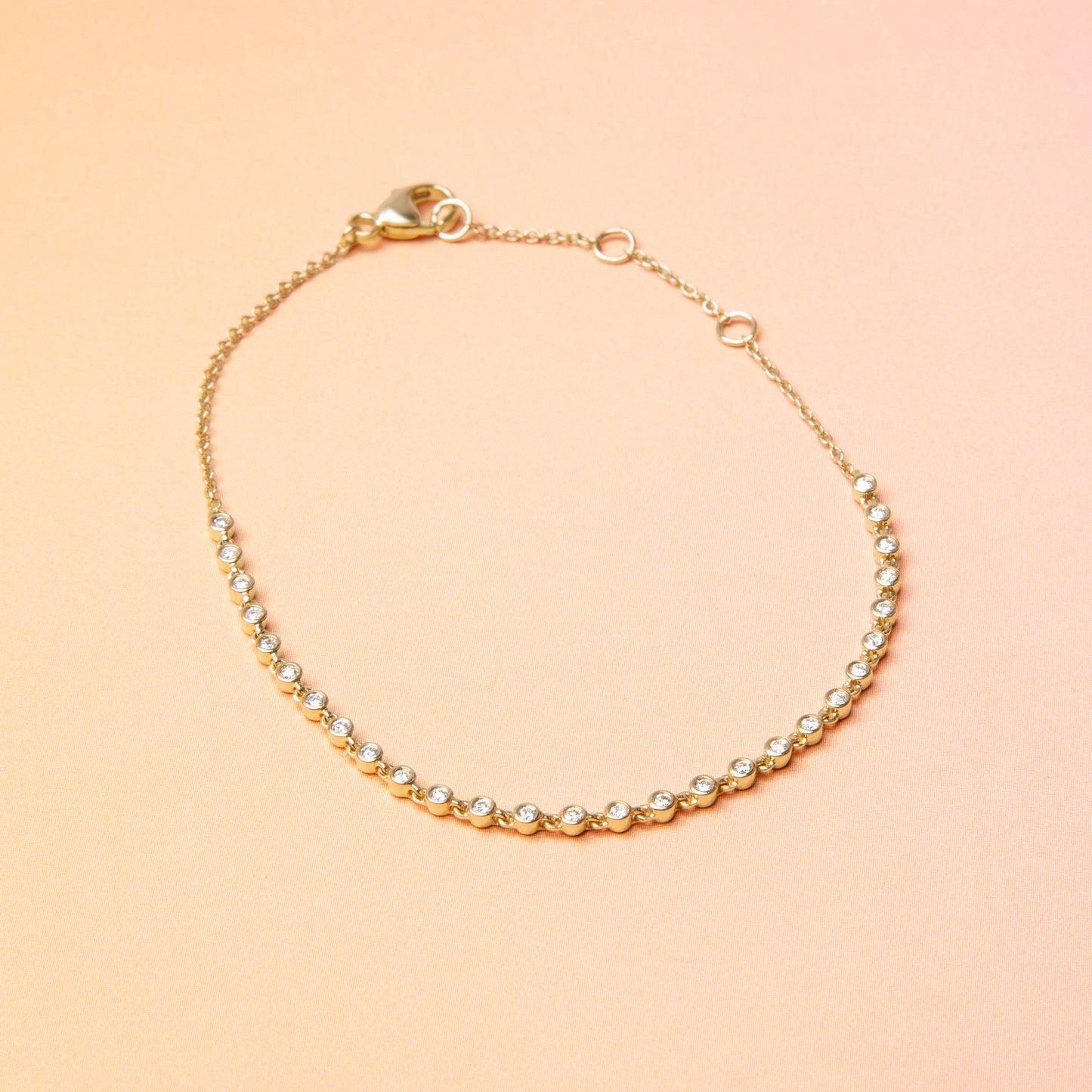 Elegant Dainty Tennis Bracelet in Silver