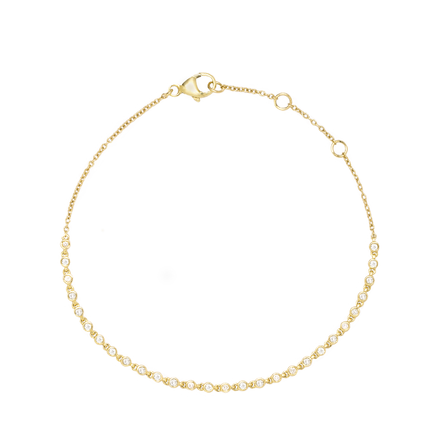 Elegant Dainty Tennis Bracelet in Silver