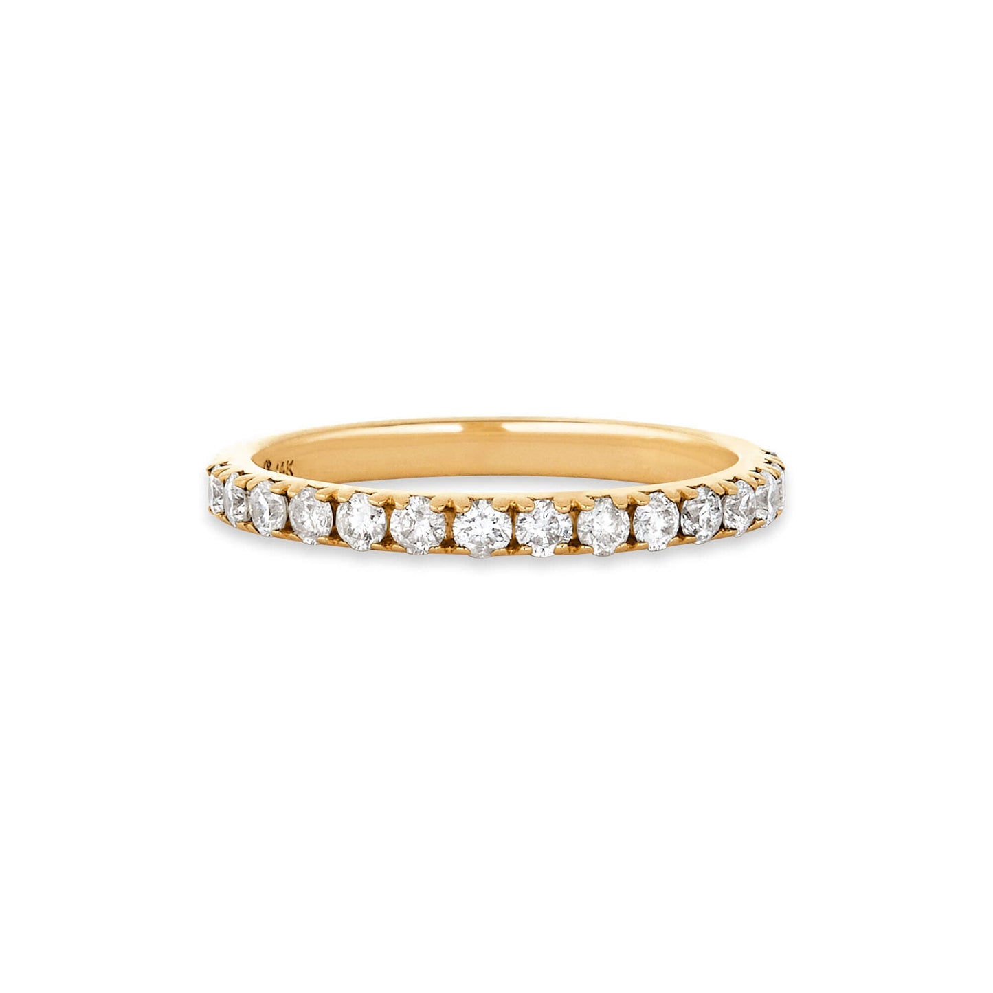 Diamond Half Eternity Band in Classic Design