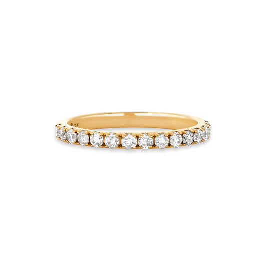 Diamond Half Eternity Band in Classic Design