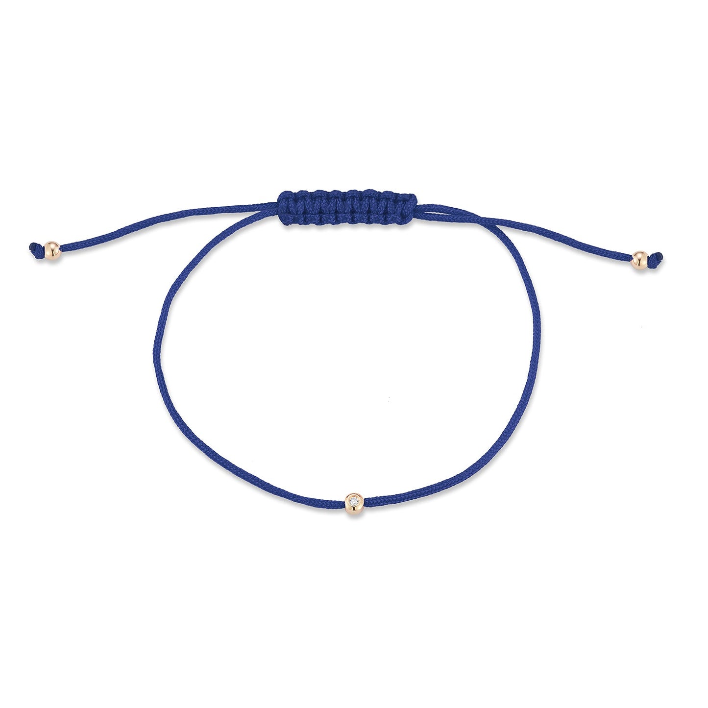 Diamond Dot Blue Nylon Bracelet for Men