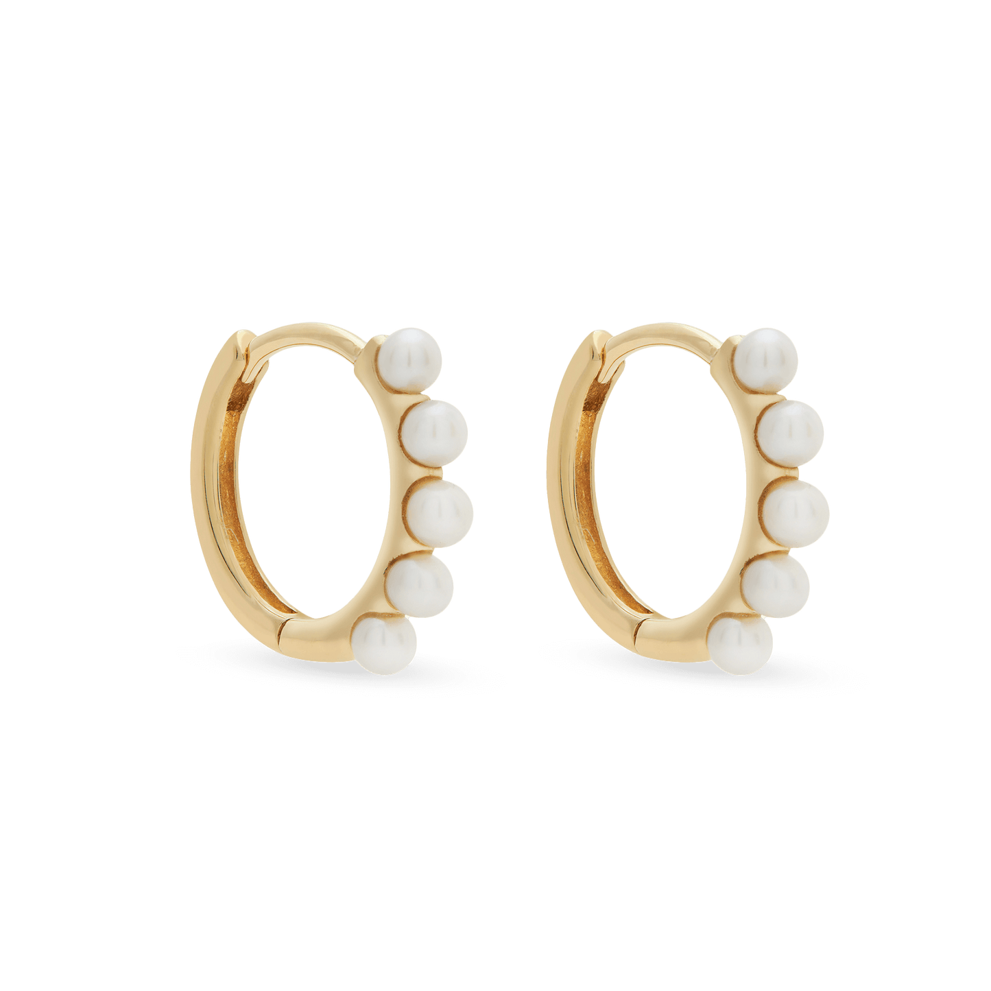 Dainty Pearl Huggie Earrings for Everyday Wear