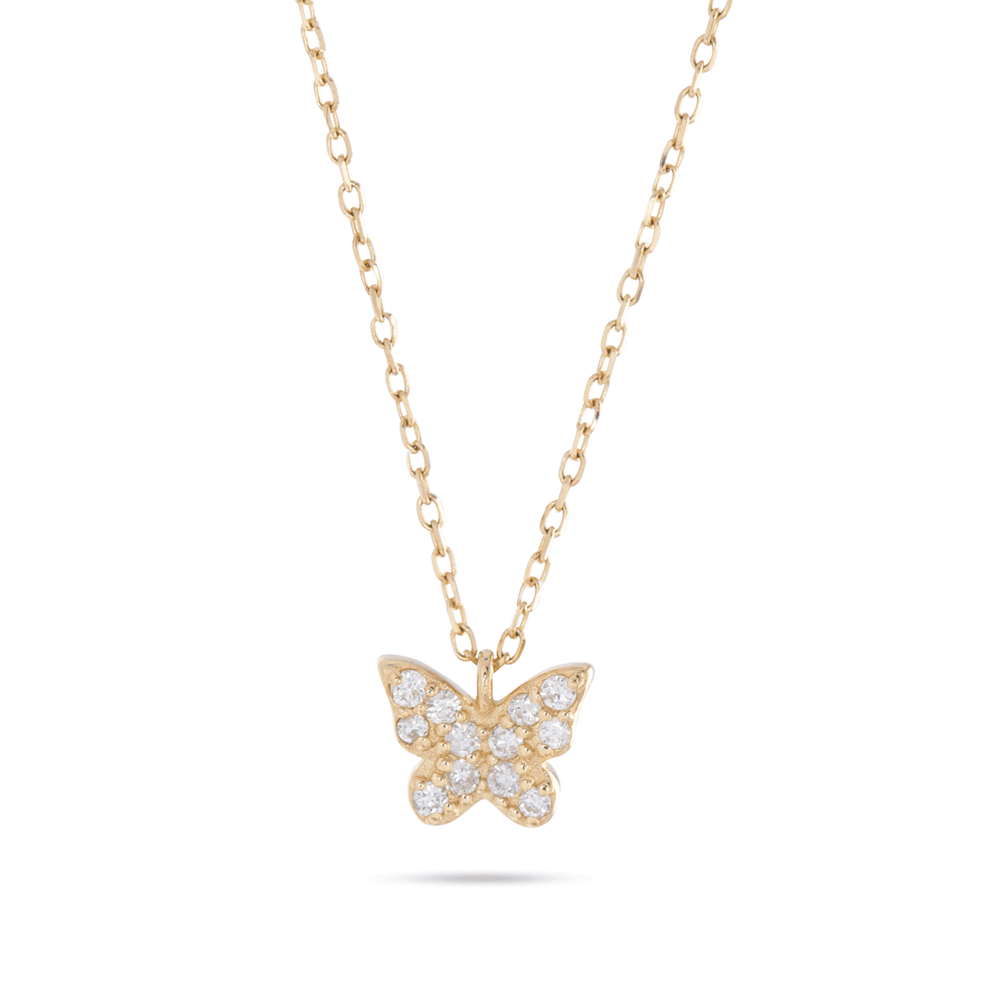 Butterfly Pendant in Diamond Design