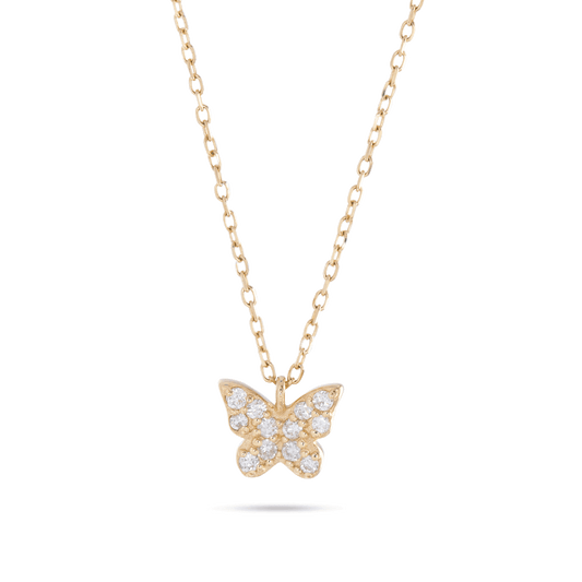 Butterfly Pendant in Diamond Design