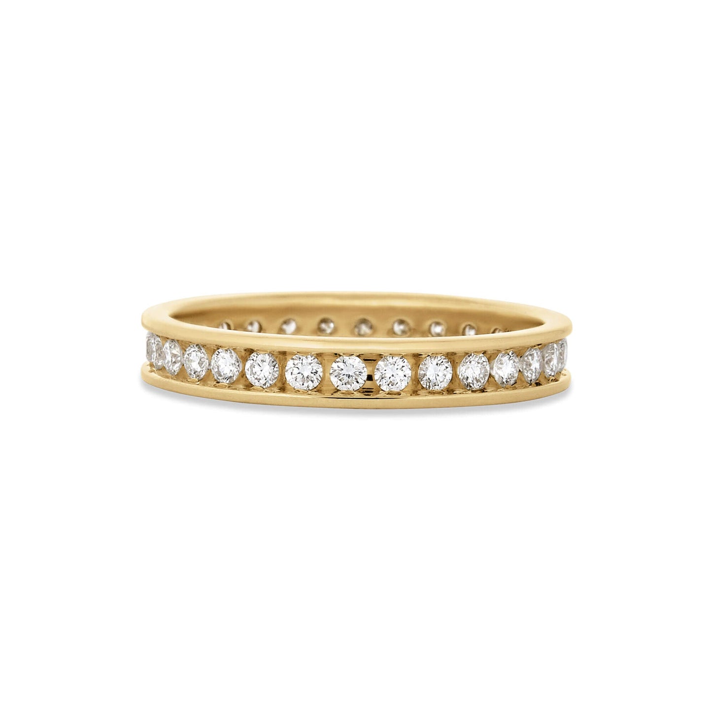 Elegant Diamond Channel Set Ring