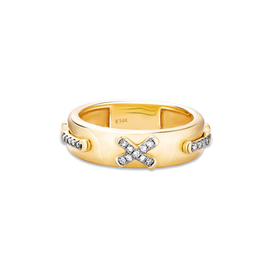 Diamond Cross Stitch Ring Band