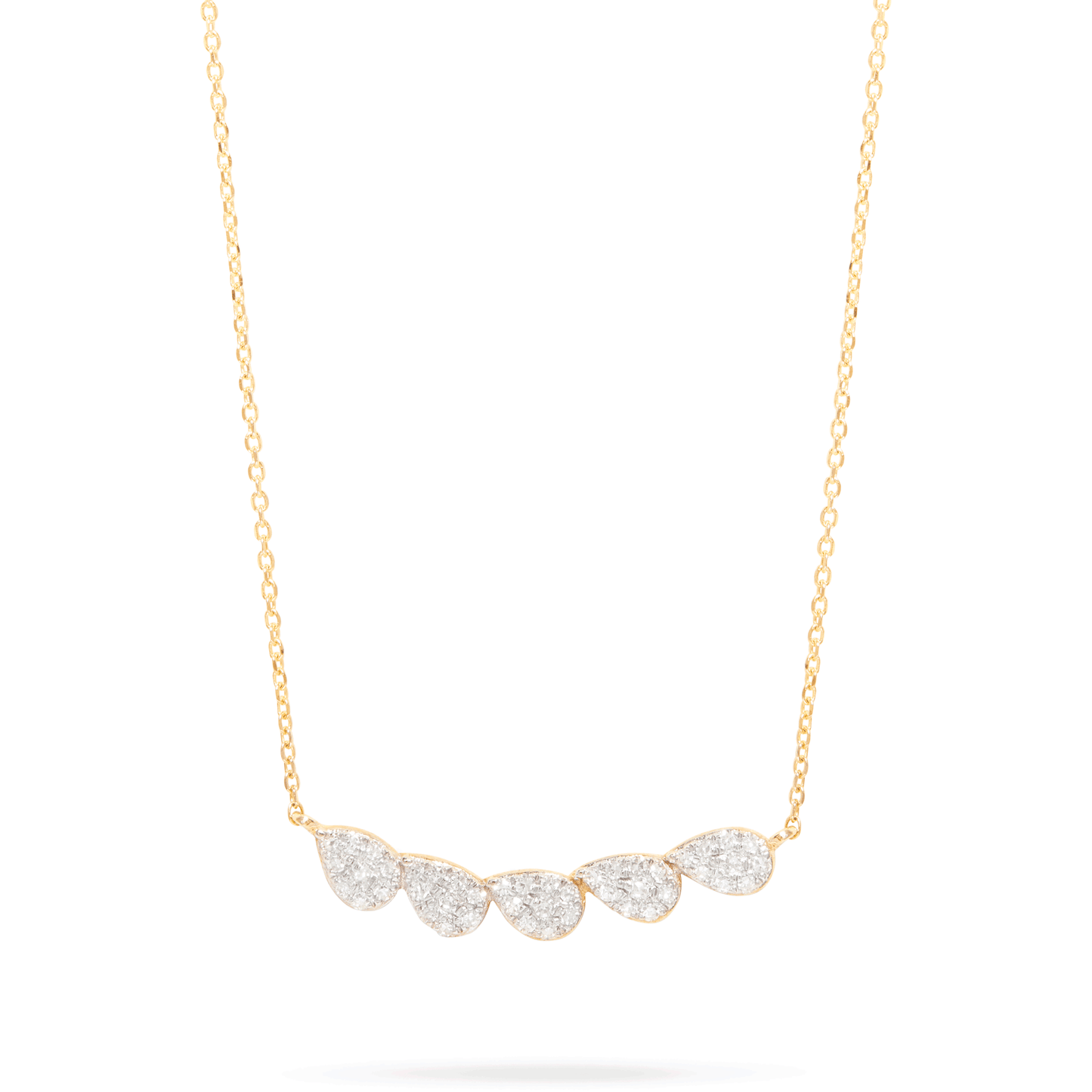 Elegant Diamond Dewdrop Necklace Design