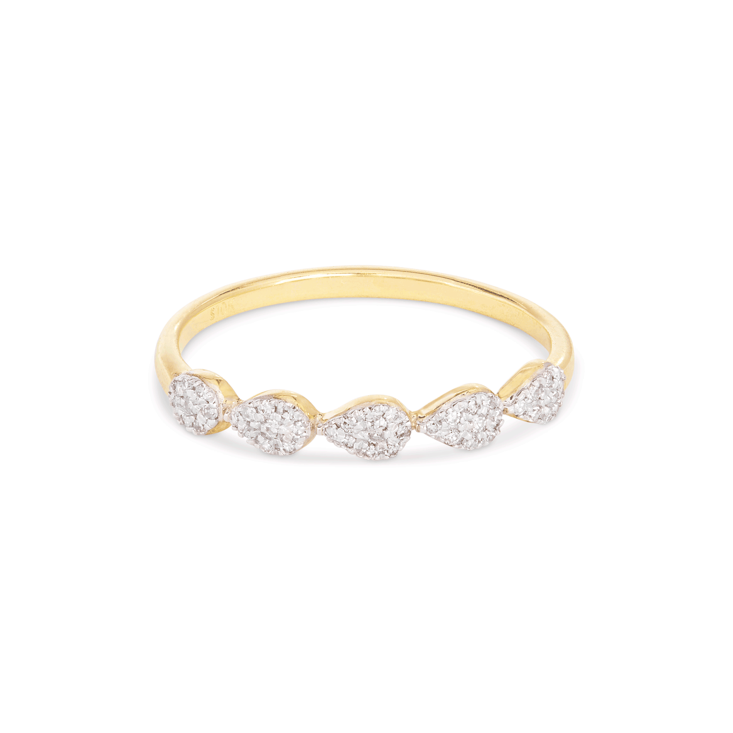 Diamond Dewdrop Style Ring