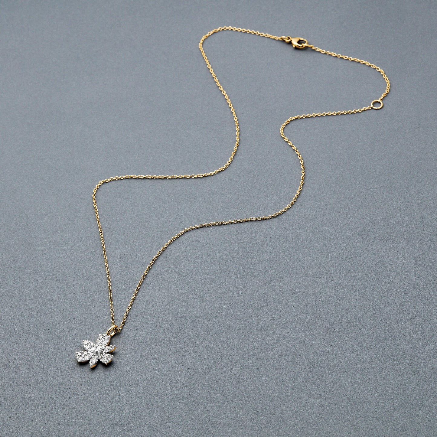 Magnolia Necklace with Diamond Accent