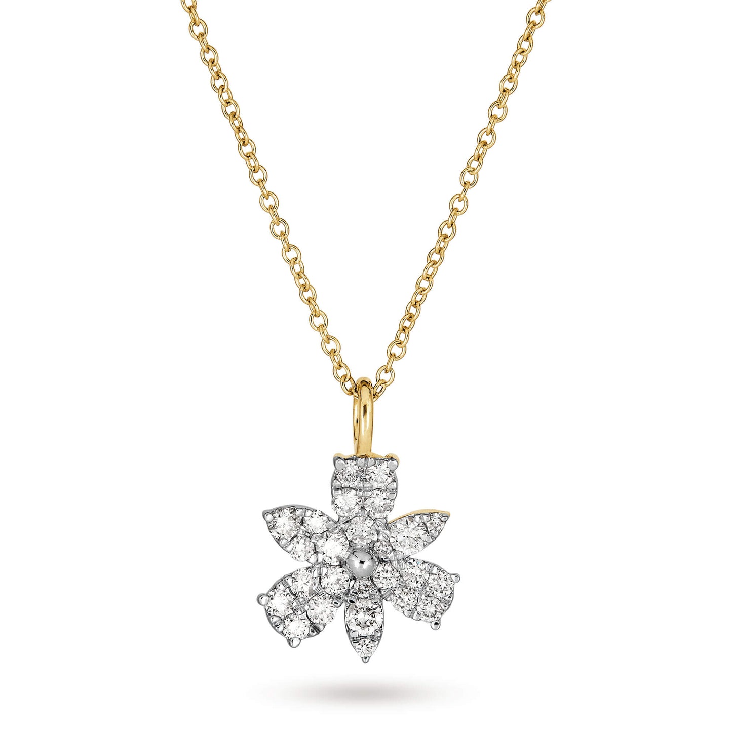 Magnolia Necklace with Diamond Accent