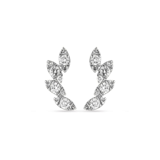 Diamond Tiara Studs for Elegant Style