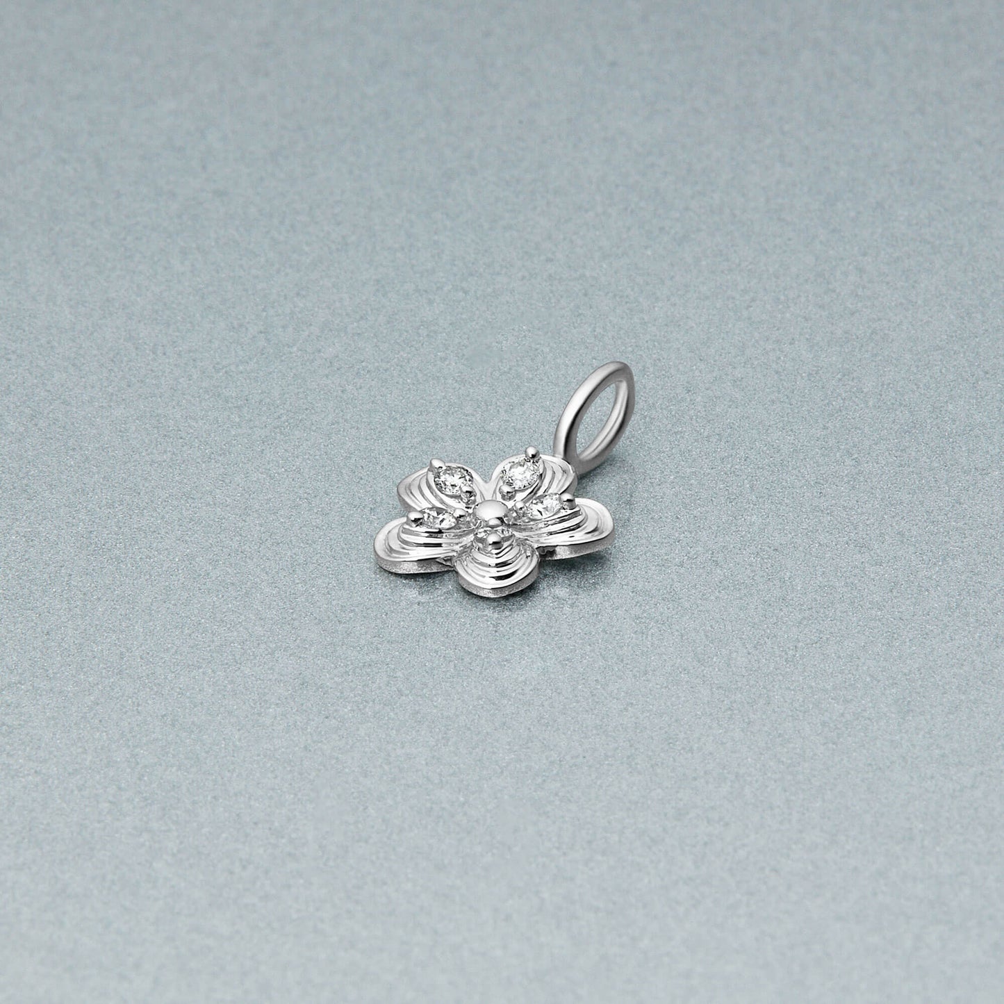 Diamond Daisy Charm Pendant for Jewelry Collection