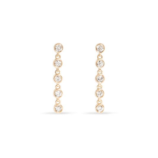 Diamond Tennis Earrings in Elegant Design