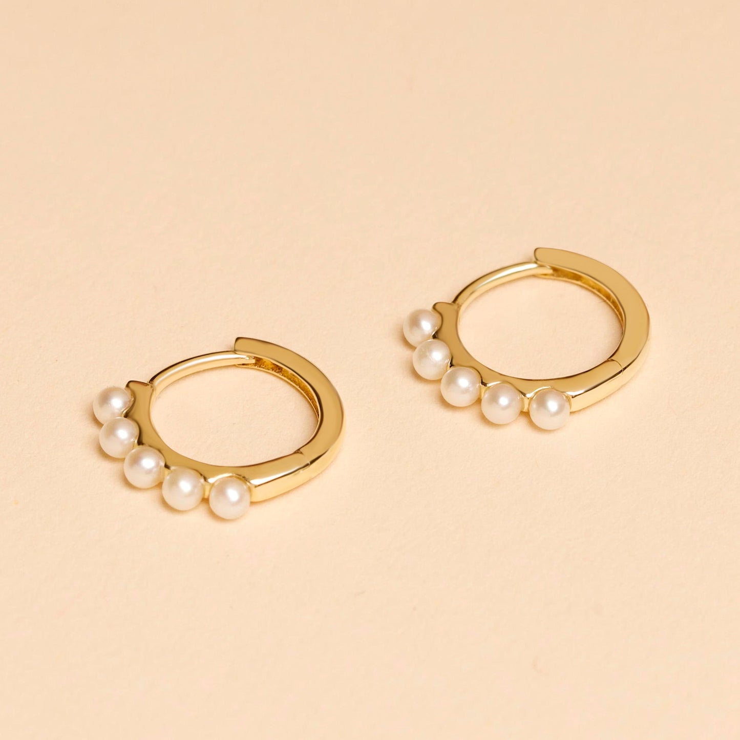 Dainty Pearl Huggie Earrings for Everyday Wear