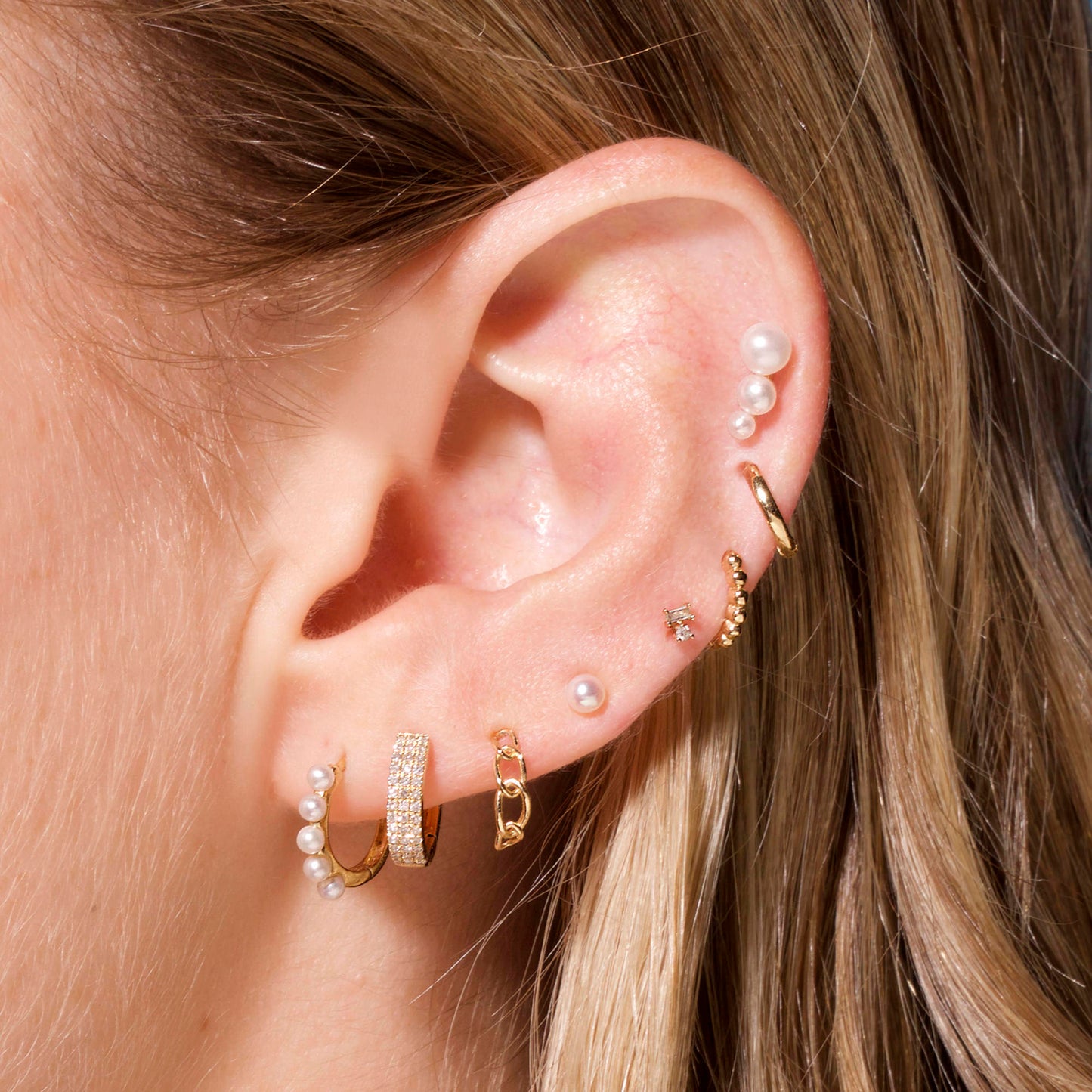 Dainty Pearl Huggie Earrings for Everyday Wear