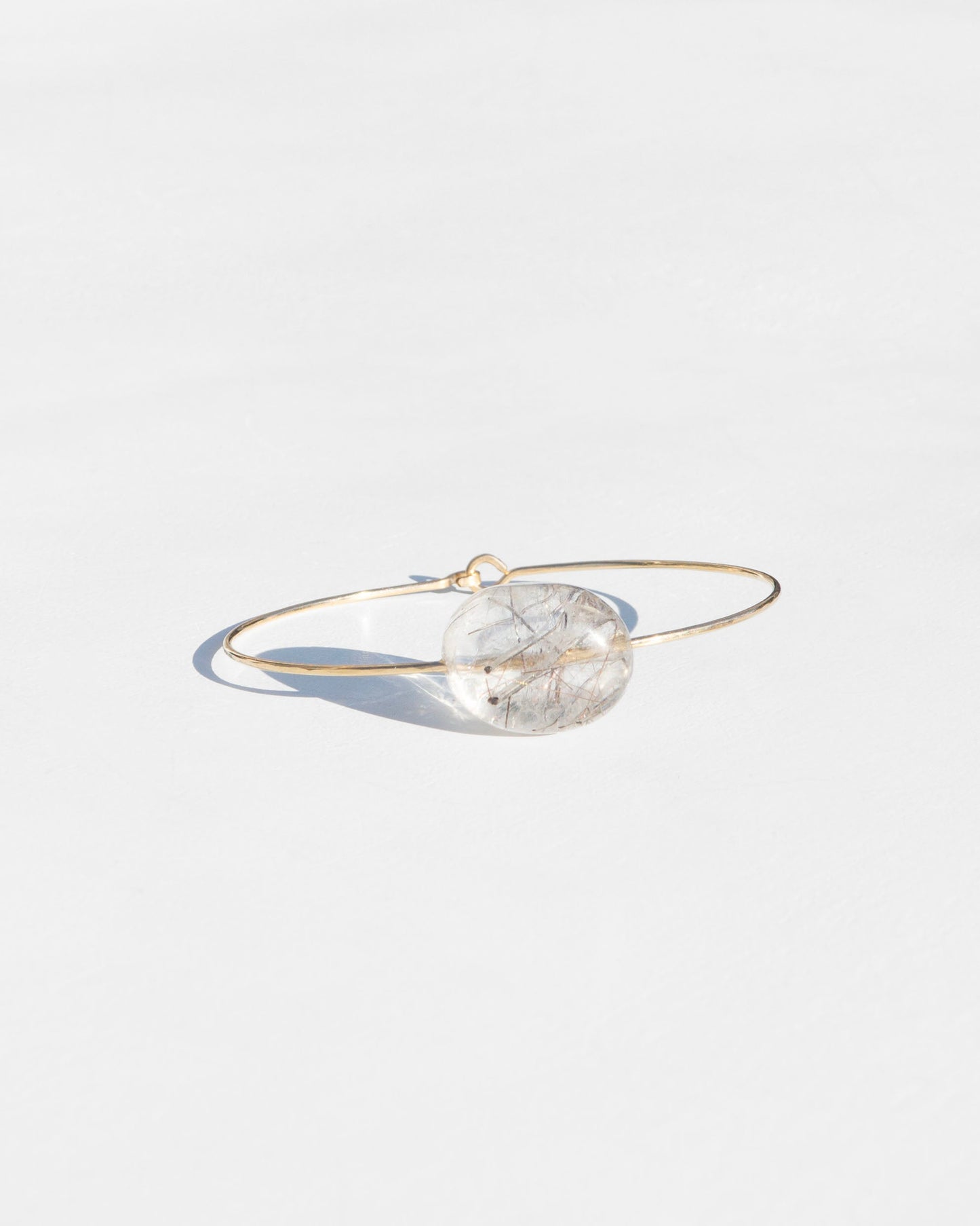 Tourmalated Quartz Stylish Cuff Bracelet