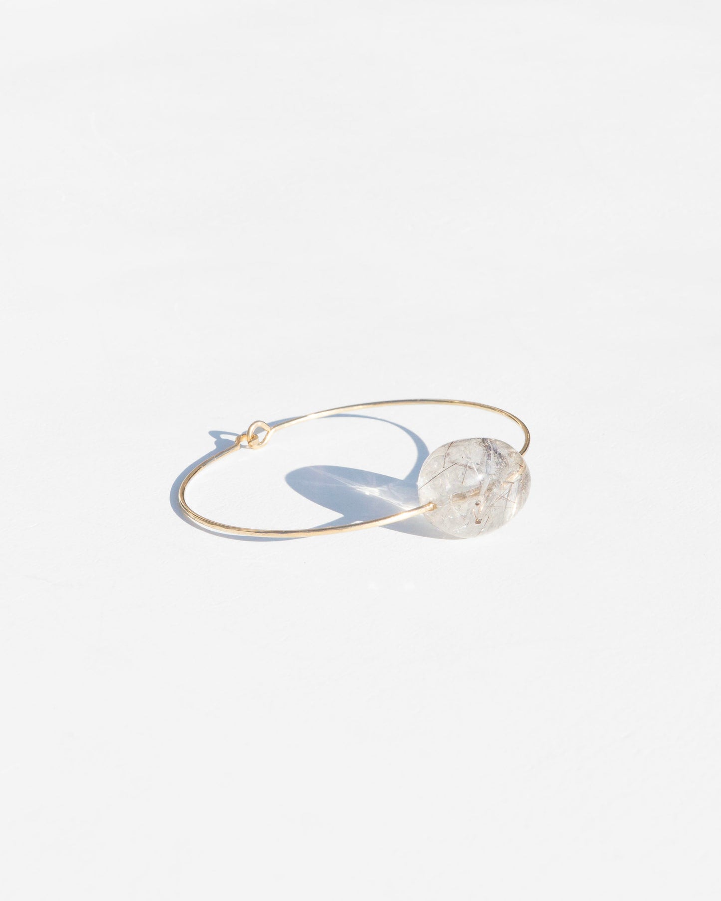 Tourmalated Quartz Stylish Cuff Bracelet