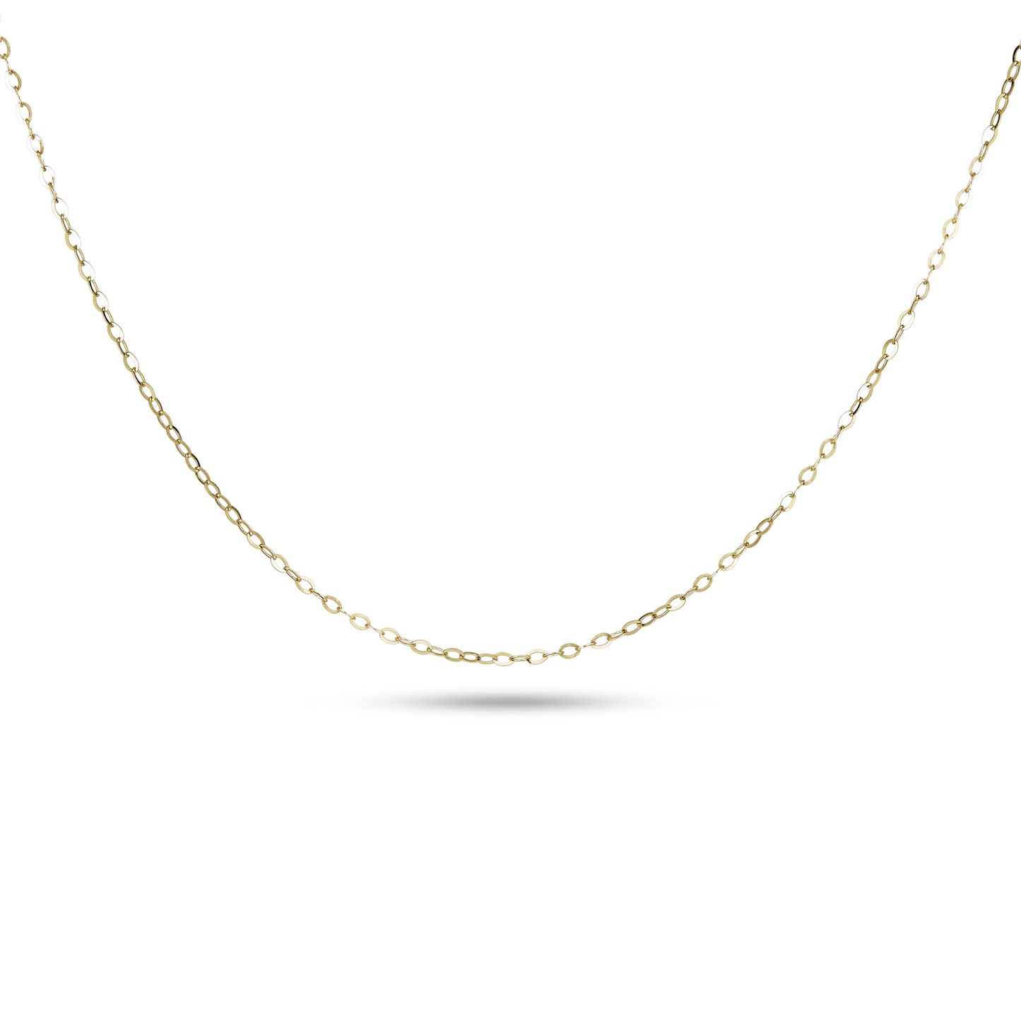 Delicate Dappled Link Chain Necklace