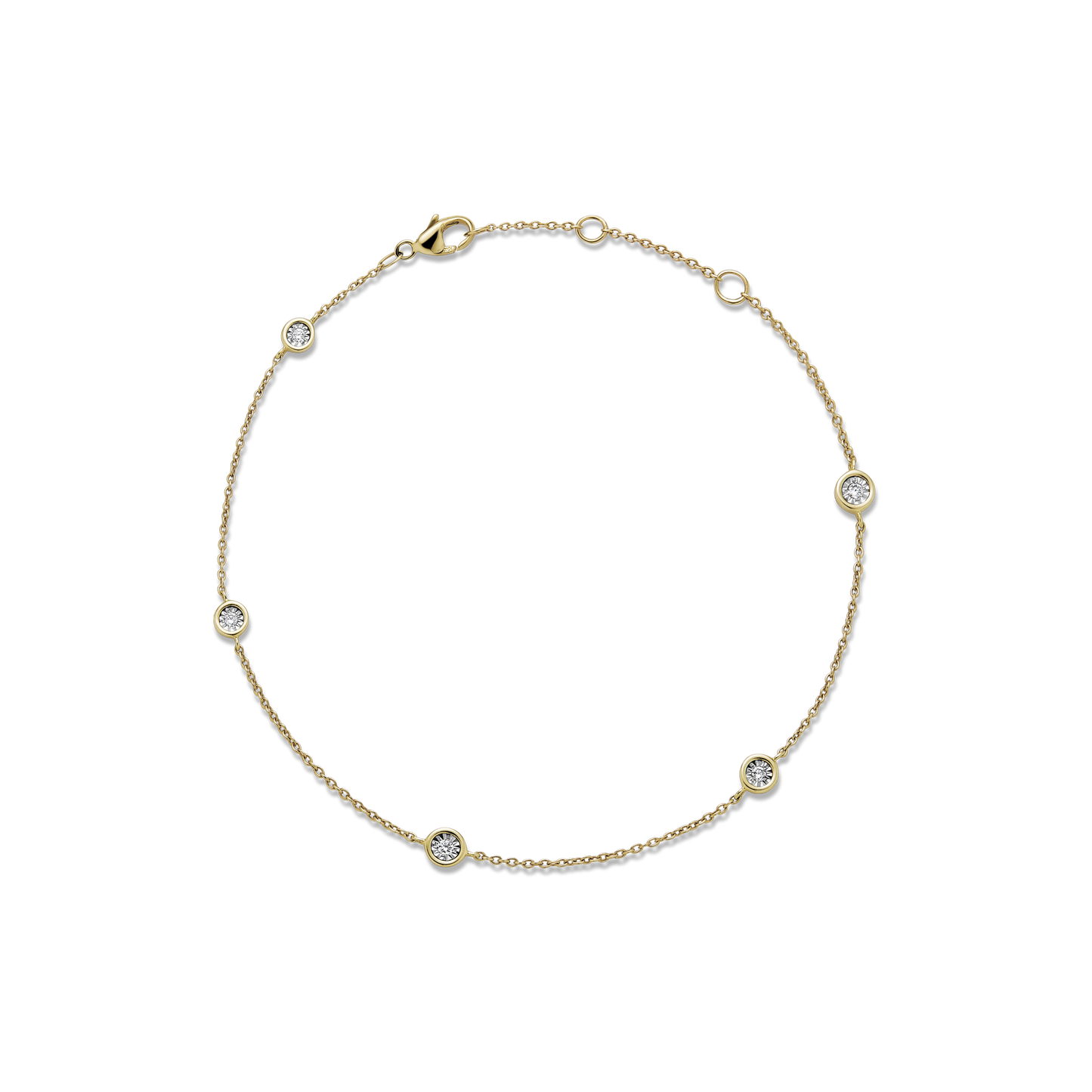 Diamond Bracelet with Twelve Stones