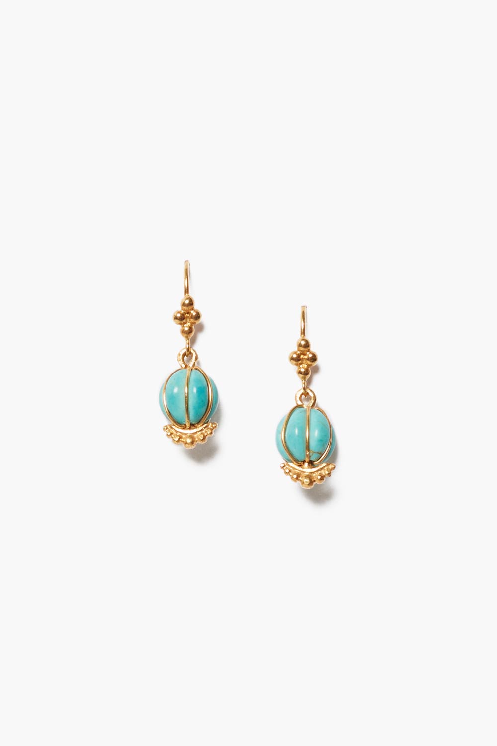 Turquoise Balloon Style Earrings